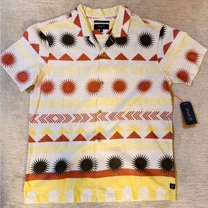 Roark Multicolor Geometric Casual Button Down Shirt